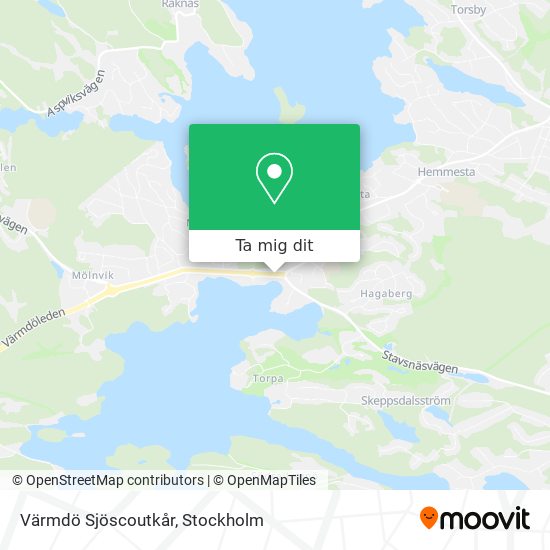 Värmdö Sjöscoutkår karta