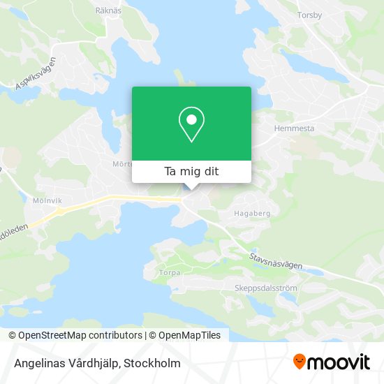 Angelinas Vårdhjälp karta