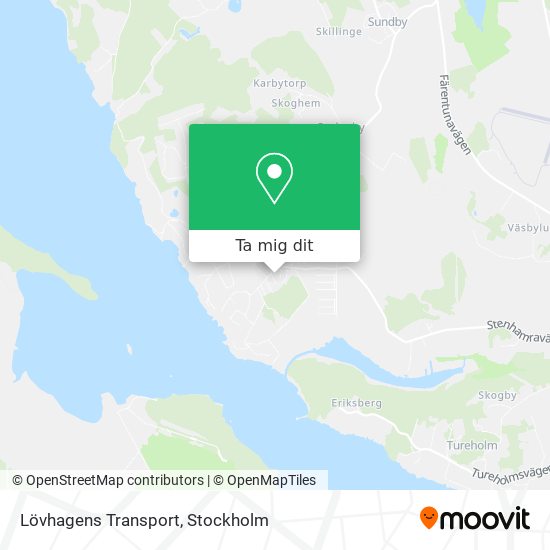 Lövhagens Transport karta