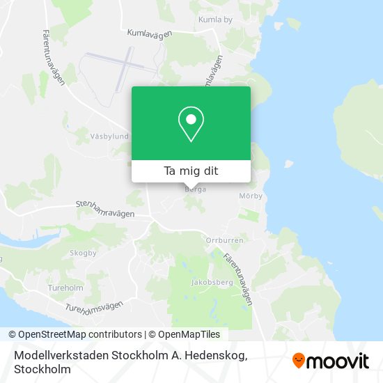 Modellverkstaden Stockholm A. Hedenskog karta