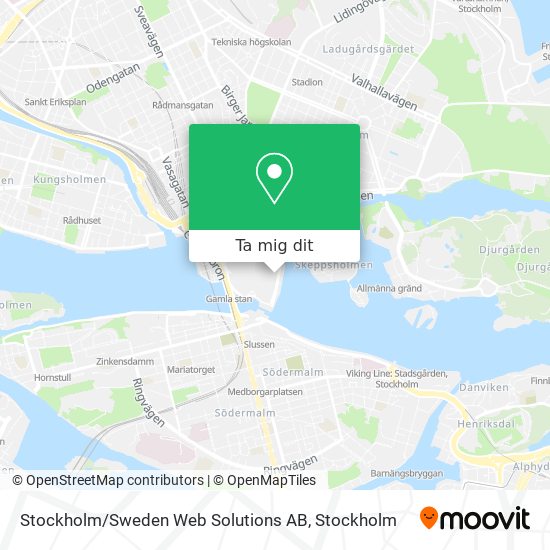 Stockholm / Sweden Web Solutions AB karta