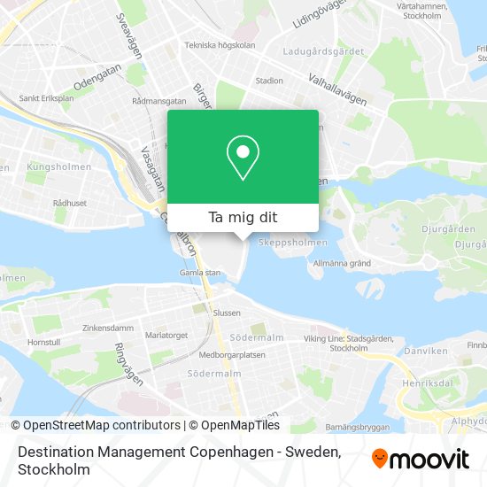 Destination Management Copenhagen - Sweden karta