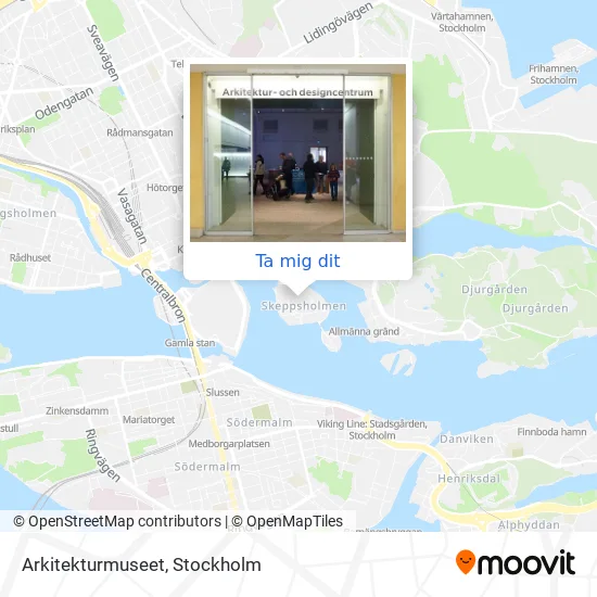 Arkitekturmuseet karta