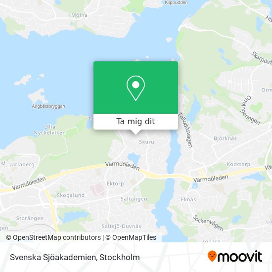 Svenska Sjöakademien karta