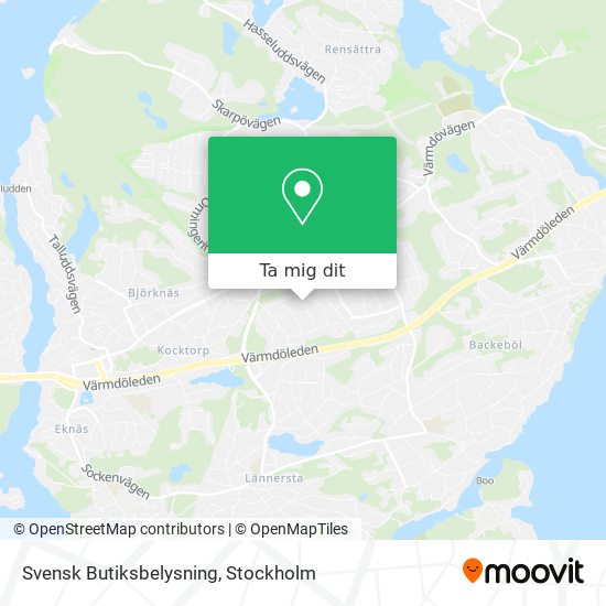 Svensk Butiksbelysning karta