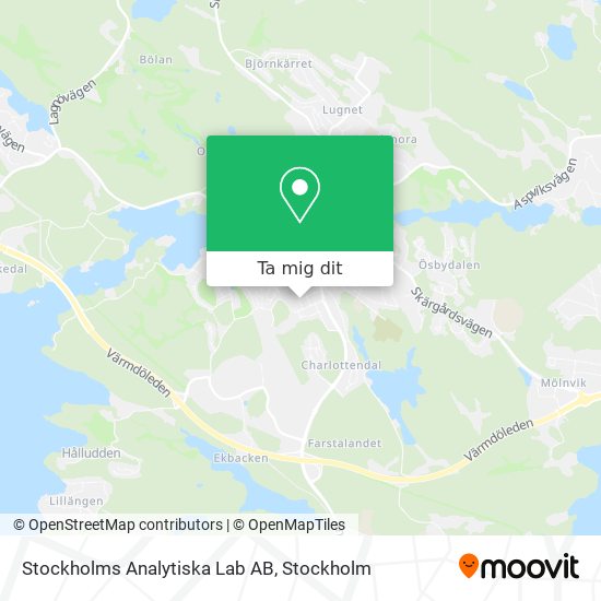 Stockholms Analytiska Lab AB karta