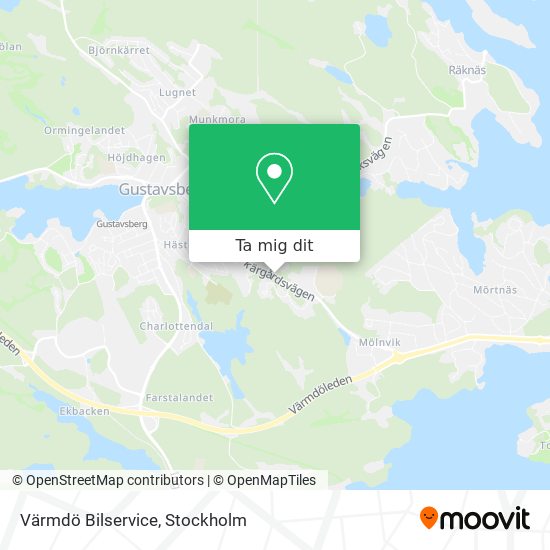 Värmdö Bilservice karta