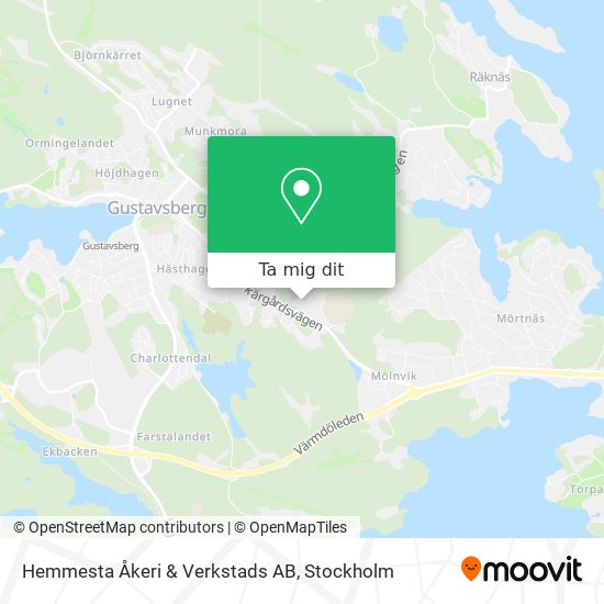 Hemmesta Åkeri & Verkstads AB karta