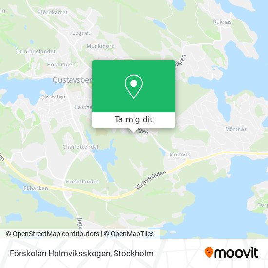 Förskolan Holmviksskogen karta