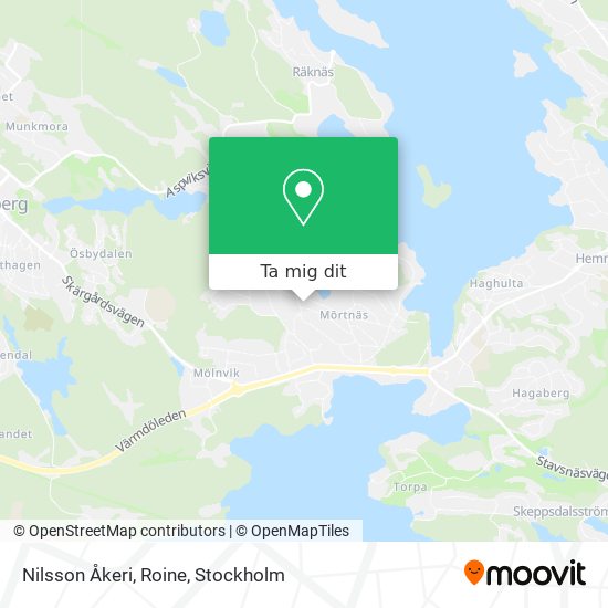Nilsson Åkeri, Roine karta