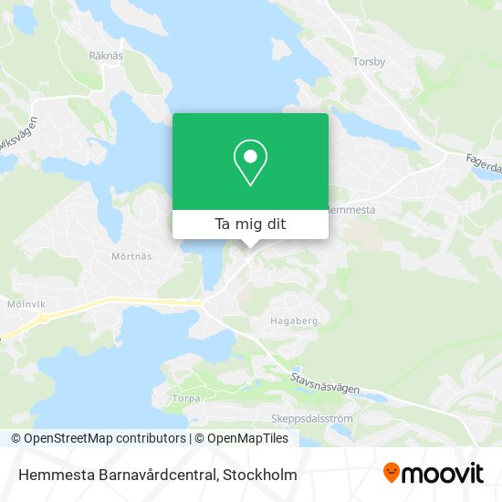 Hemmesta Barnavårdcentral karta