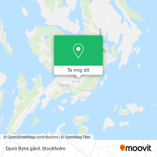 Djurö Byns gård karta