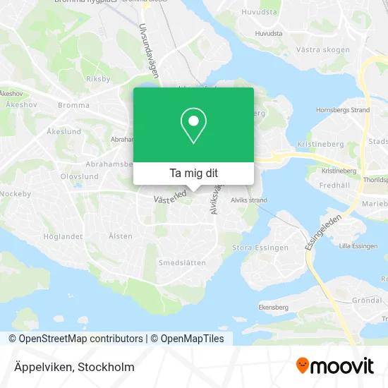 Äppelviken karta