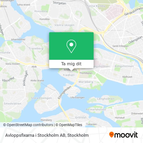 Avloppsfixarna i Stockholm AB karta