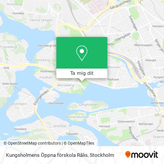 Kungsholmens Öppna förskola Rålis karta