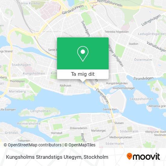 Kungsholms Strandstigs Utegym karta