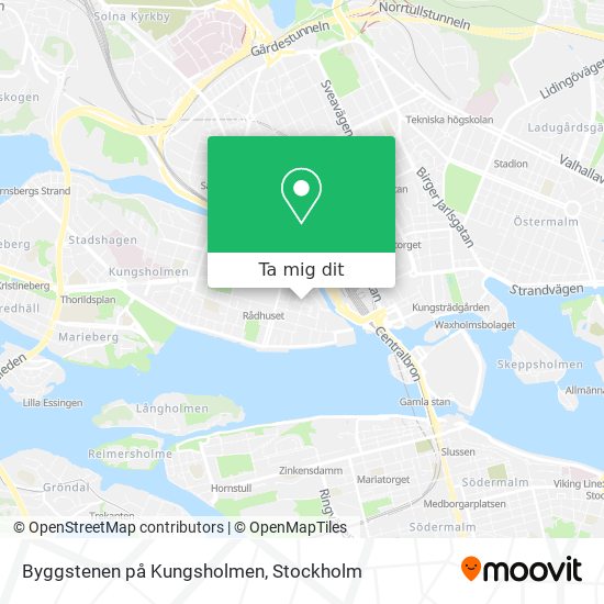 Byggstenen på Kungsholmen karta