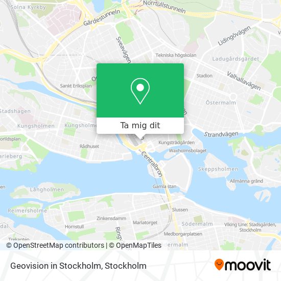 Geovision in Stockholm karta