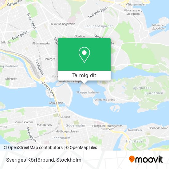 Sveriges Körförbund karta