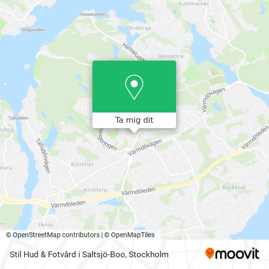 Stil Hud & Fotvård i Saltsjö-Boo karta