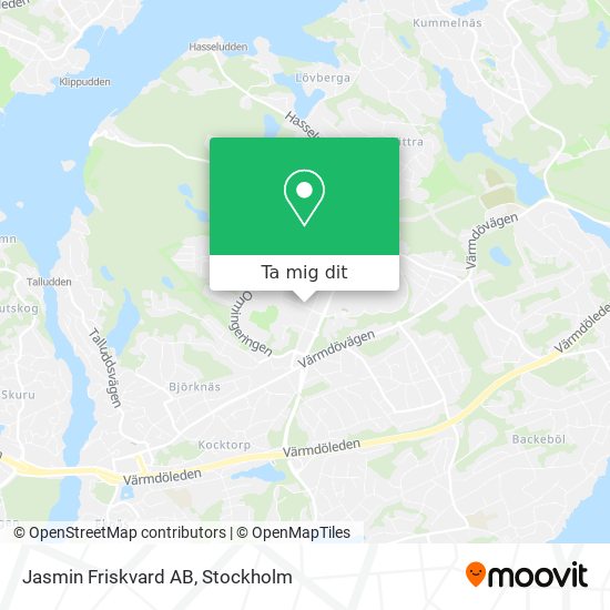 Jasmin Friskvard AB karta