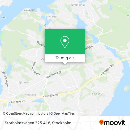 Storholmsvägen 225-418 karta