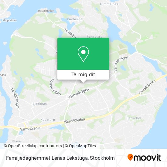 Familjedaghemmet Lenas Lekstuga karta