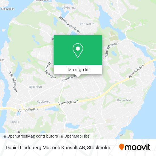 Daniel Lindeberg Mat och Konsult AB karta