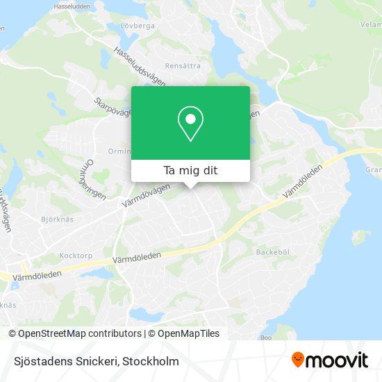 Sjöstadens Snickeri karta