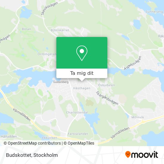 Budskottet karta