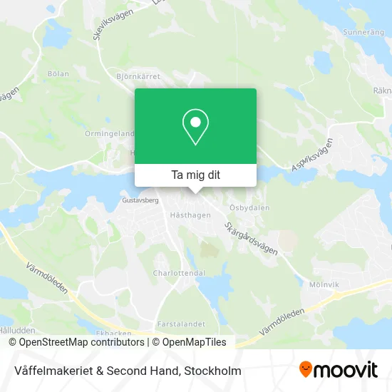 Våffelmakeriet & Second Hand karta