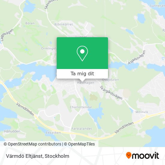 Värmdö Eltjänst karta