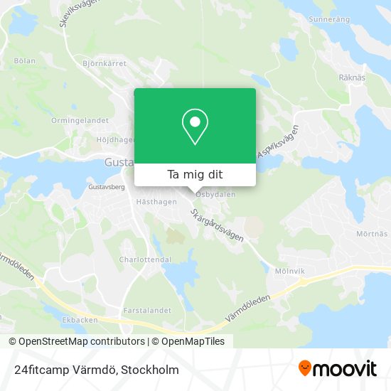 24fitcamp Värmdö karta