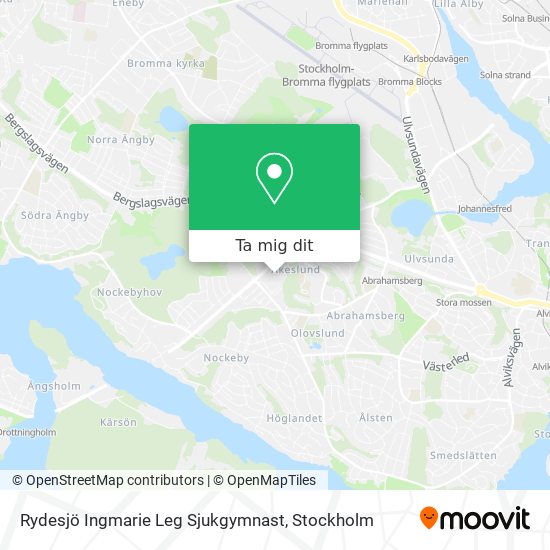 Rydesjö Ingmarie Leg Sjukgymnast karta
