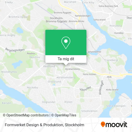 Formverket Design & Produktion karta