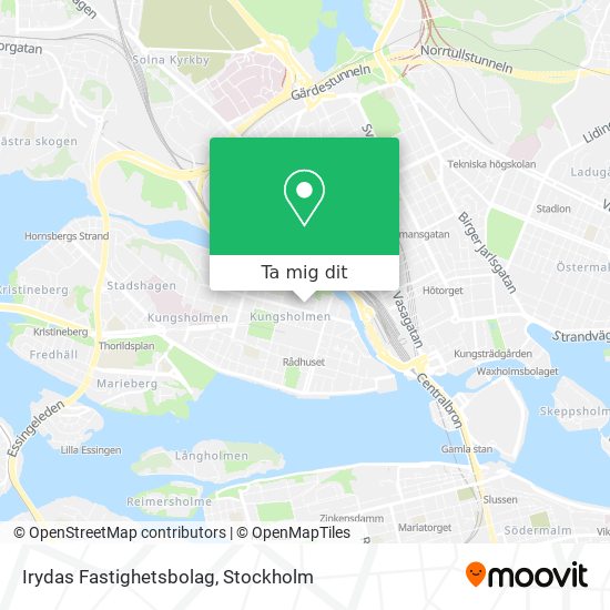 Irydas Fastighetsbolag karta