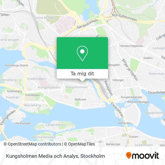 Kungsholmen Media och Analys karta