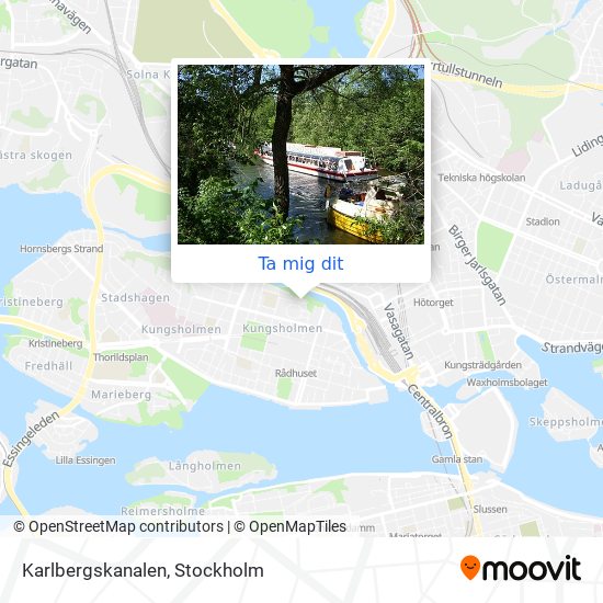 Karlbergskanalen karta