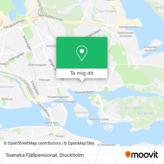 Svenska Fjällpensionat karta