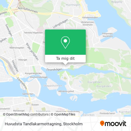 Huvudsta Tandlakarmottagning karta