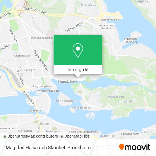 Magidas Hälsa och Skönhet karta