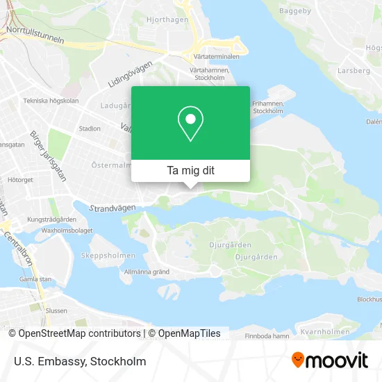 U.S. Embassy karta