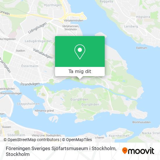 Föreningen Sveriges Sjöfartsmuseum i Stockholm karta