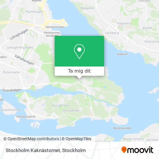 Stockholm Kaknästornet karta
