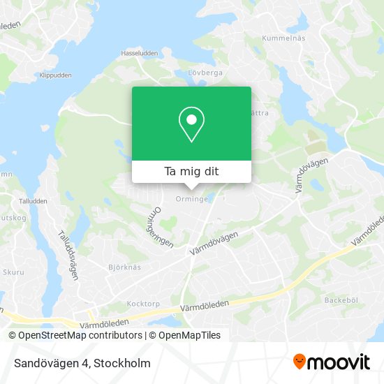 Sandövägen 4 karta