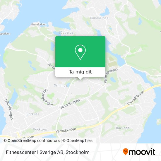 Fitnesscenter i Sverige AB karta