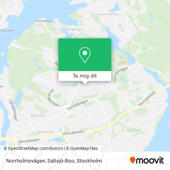 Norrholmsvägen, Saltsjö-Boo karta