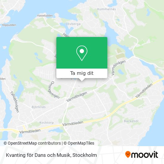Kvanting för Dans och Musik karta