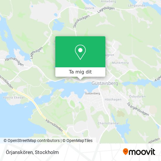 Örjanskören karta