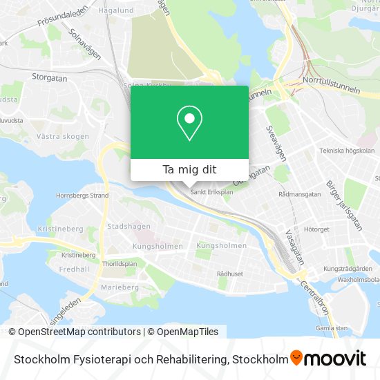 Stockholm Fysioterapi och Rehabilitering karta